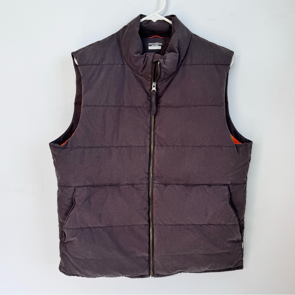 Merrell Charcoal Gray Insulated Puffer Vest Size Medium